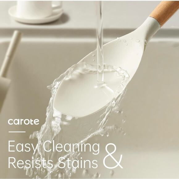 CAROTE Neutral Color‎ Home Series Cooking Utensil Set - 10 Pieces - Picture 6 of 11